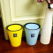 垃圾桶 家用大号创意卫生间厨房客厅带盖垃圾筒 活力蓝色9L