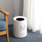 仟漾（QYEAH） 【送垃圾袋】欧式家用垃圾桶大号清洁桶创意桶 卧室厨房客厅卫生间厕所塑料筒无盖纸篓 8L-白色（字母M）