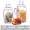 乐美雅 透明玻璃瓶子密封罐零食糖果奶粉罐茶叶食品杂粮干果储物罐 透明三件套(500ml+750ml+1000ml)