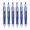百乐（PILOT） 按动中性笔BL-G6-5 流线笔杆水笔学生考试办公中性笔0.5mm 蓝色 六支