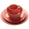 苏氏陶瓷 SUSHI CERAMICS 欧式西餐餐具套装浮雕色釉粉西餐盘 水果盘 陶瓷碗 陶瓷水杯 个人4件套组