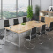 会议桌洽谈桌员工桌长条桌培训桌现代简约钢架桌3800*1500*750
