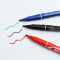 齐心（COMIX） 油性记号笔快递大头笔速干黑色蓝色红色物流笔 小双头记号笔MK804黑色（12支）