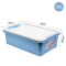 JEKO&JEKO 塑料收纳箱整理箱30L 蓝色 3只装床底箱衣服收纳盒玩具储物箱(加长款)  SWB-5437