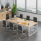 会议桌洽谈桌员工桌长条桌培训桌现代简约钢架桌3600*1200*750