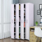新款板式储物书柜简约现代移动书架自由组合收纳抽拉柜1.2米高4列