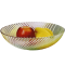 青苹果 水果盘 欧式大号果盘清扬玻璃创意水果盘糖琉璃色果盆果篮果斗