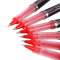 三菱（Uni）原子笔UB-205走珠笔签字笔中性笔 适合考试用水笔 0.5mm 红色 6支装