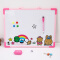 晨光（M&G）ADB98302 中号儿童磁性学习白板涂鸦板粉色 附带白板笔白板擦磁扣