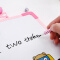 晨光（M&G）ADB98302 中号儿童磁性学习白板涂鸦板粉色 附带白板笔白板擦磁扣