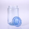乐美雅 密封罐 玻璃瓶厨房收纳储物 茶叶罐 干果零食罐 凝彩冰蓝 储物罐 0.75L-J0106