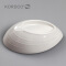 大可餐具KORDCO密胺餐具菜碗仿瓷日式碗创意造型斜口碗特色菜碗酱料碗商用大碗 米白色 7.6英寸