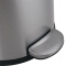 得力（deli）9551 时尚脚踏不锈钢垃圾桶 液压缓降 低噪防臭 5L