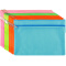 广博(GuangBo)10只装双层A4布质防水拉链文件袋/彩色资料袋 单色颜色随机A6091