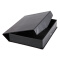 齐心(Comix) 55mm带压纸夹磁扣式档案盒/文件盒/资料盒A4 A1236黑色 办公文具