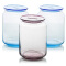 乐美雅（Luminarc） 玻璃密封罐茶叶瓶罐 储物罐 保鲜罐 干货罐子3件套 圆舞曲储物罐3件套