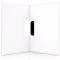 得力（deli） 文件夹A4试卷夹折页板夹彩色资料夹签约本书写垫板夹办公用品 横款(灰色) 5011