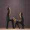 豪斯特丽（HOSTLY） 创意马摆件工艺品树脂家居装饰品北欧现代送礼摆件 北欧黑马一对