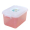 茶花 收纳箱塑料整理箱8.5L手提式百纳箱小药盒子 2822 透粉色