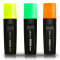得力(deli)3色标记醒目荧光笔 水性记号笔 (橙+绿+黄)3支/卡33208