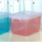 茶花 收纳箱塑料整理箱8.5L手提式百纳箱小药盒子 2822 透粉色