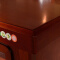 办公家具老板桌总裁桌大班台办公桌油漆实木贴皮经理桌3.2米+8门书柜+老板椅