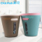 茶花（CHAHUA） 垃圾桶家用卫生间无盖客厅厨房创意欧式大小号塑料纸篓 大号天蓝色8.3L