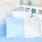 呵宝（HOPE） 婴儿床围被褥枕头bb床上用品的套装 粉色萌萌兔五件套 100*56CM