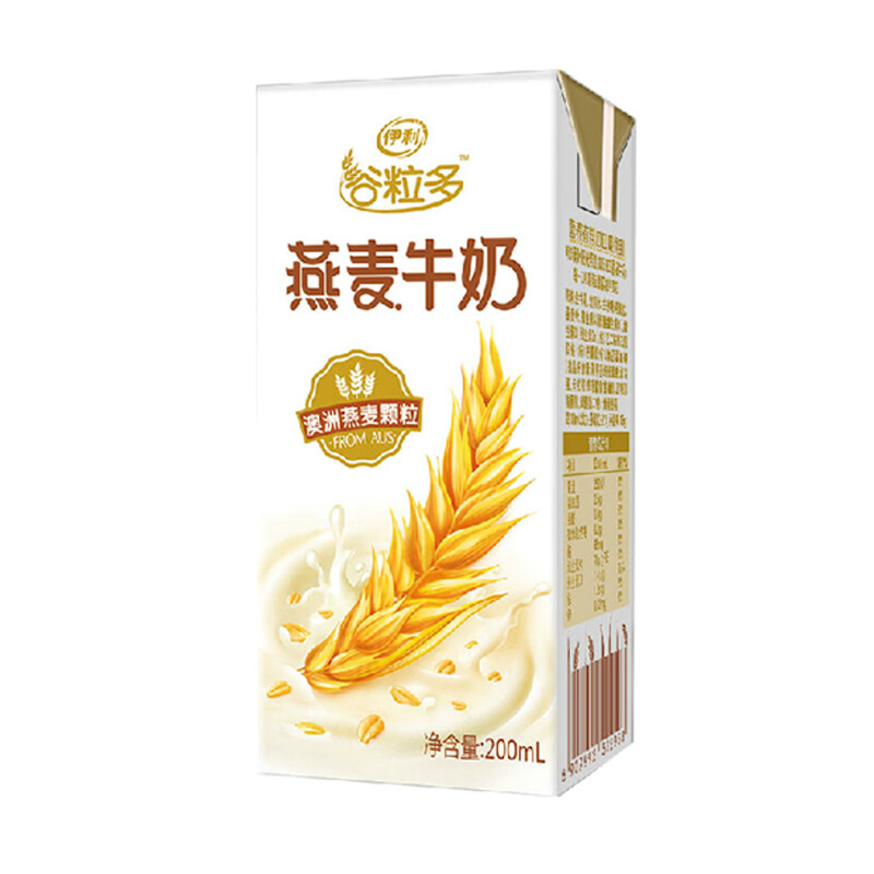 伊利 谷粒多颗粒燕麦牛奶200ml*12盒