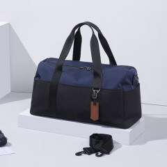 高尔夫（GOLF）旅行包男士行李包手提运动健身包干湿分离单肩斜挎包旅游袋蓝配黑
