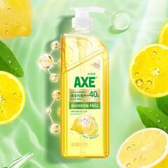 斧头牌（AXE）柠檬玻尿酸护肤洗洁精1kg泵果蔬奶瓶安心洗去农残清洁力+40%