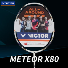 威克多（VICTOR）胜利羽毛球拍全面型超轻全碳素专业进攻型单拍男女生比赛专用羽拍 MX-80NEW/ZZ/4U