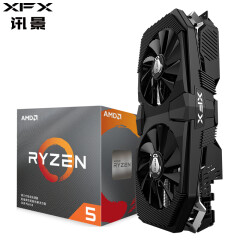 讯景（XFX）RX 5700 8GB 黑狼版+AMD 锐龙5 3600 处理器 套装