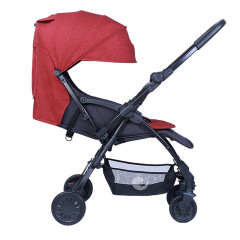 德国贝尔Bair双向婴儿推车轻便折叠婴儿车可登机可坐可躺宝宝手推车便携婴幼儿口袋推车 卡洛红（2020增强版） 箱