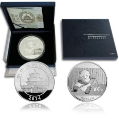上海集藏 中国金币2014年熊猫金银纪念币 1公斤熊猫银币