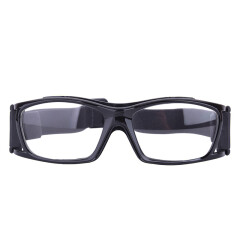 VOLOCOVER高韧性轻薄型篮球眼镜足球防护眼镜框防撞击护目镜可配防雾近视片 黑色框配1.61树脂镜片