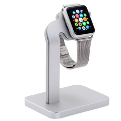 哥特斯（COTEetCI）苹果Apple Watch智能手表金属支架 充电底座 Base4 银色