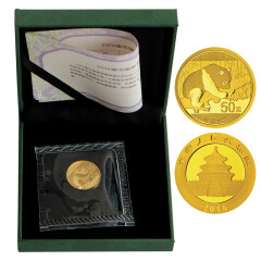 上海集藏 中国金币2016年熊猫金银币 纪念币 3克熊猫金币