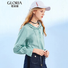 歌莉娅女装2017秋季新品一字领打揽短连身裤