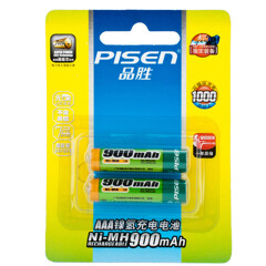 品胜（PISEN） 5号/7号 2粒装电池 遥控器 可充电电池 锂电 AA镍氢充电电池 7号 900毫安 2粒 单品