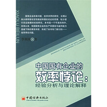 中国国有企业的效率悖论：经验分析与理论解释