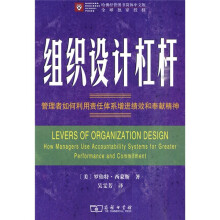 组织设计杠杆:管理者如何利用责任体系增进绩效和奉献精神