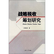 战略税收筹划研究