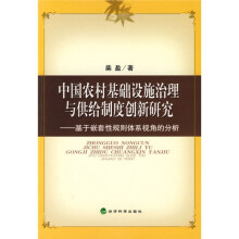 中国农村基础设施治理与供给制度创新研究