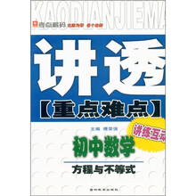 讲透重点难点·初中数学:方程与不等式