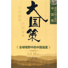 通向大国之路的中国策:全球视野中的中国速度