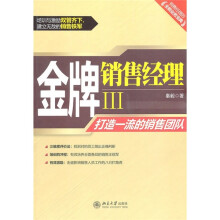金牌销售经理3（打造一流的销售团队）
