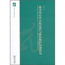 商事登记中公权定位与私权保护问题研究