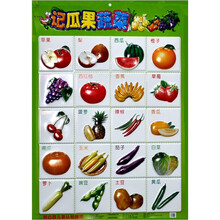 凹凸版儿童认知挂图：记瓜果蔬菜