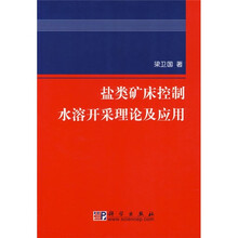 盐类矿床控制水溶开采理论及应用